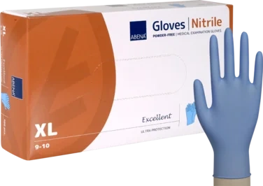 Engangshanske Abena Excellent Ultra Protection Xl Blå Nitril
