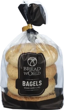 Botw Bagels Sesame Seeds 4pk