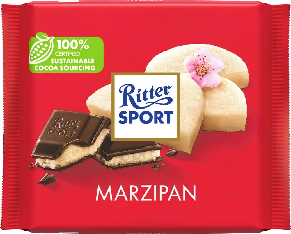 Melksjokolade med marsipanfyll