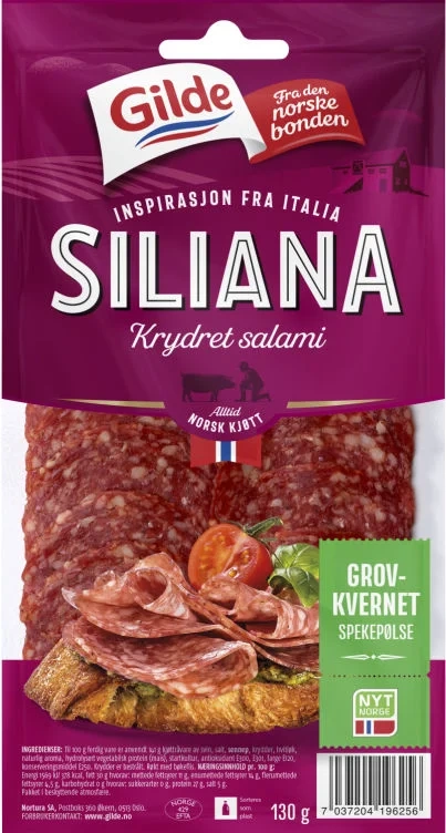 Salami Siliana Skivet 130g Enh