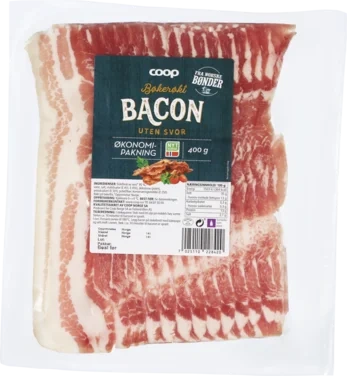 Coop Bacon i Skiv u.Svor 400g