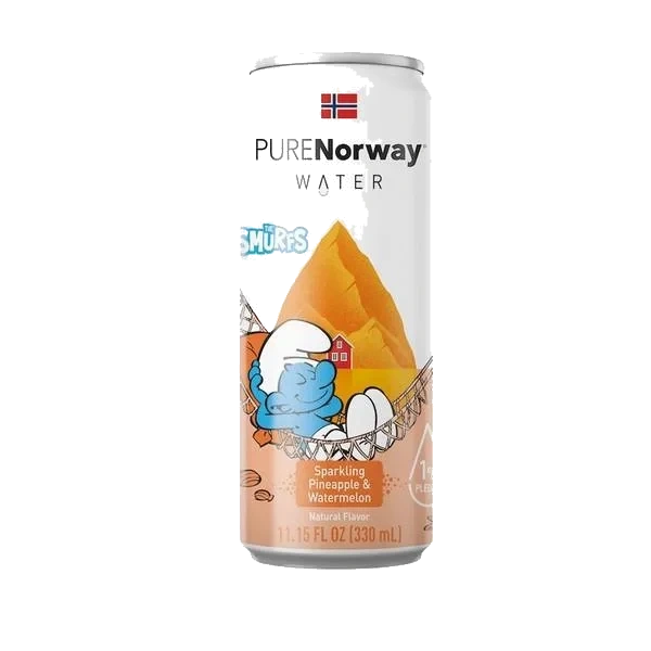Pure Norway Water Smurf Pineapple&Watermelon 33cl