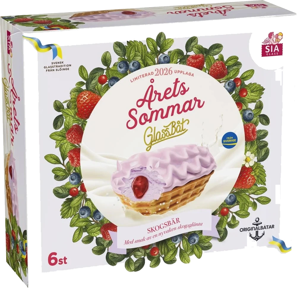 Glassbåt Skogsbär