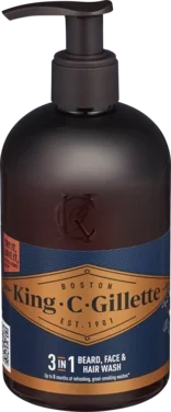 Skjeggsåpe Beard Wash 350ml King C Gillette