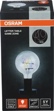 Bordlampe Letter Game Zone E27