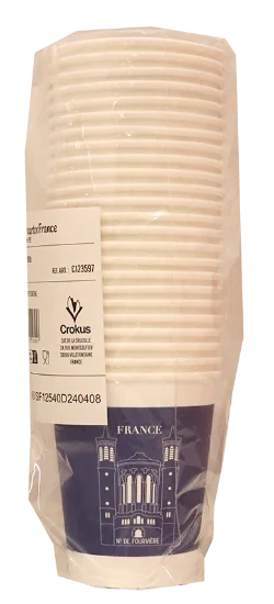 Pappkopper Paris 24cl 25stk