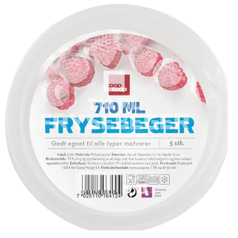 Coop Frysebeger 710ml 5stk