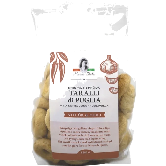 Taralli Di Puglia Vitlök Chili