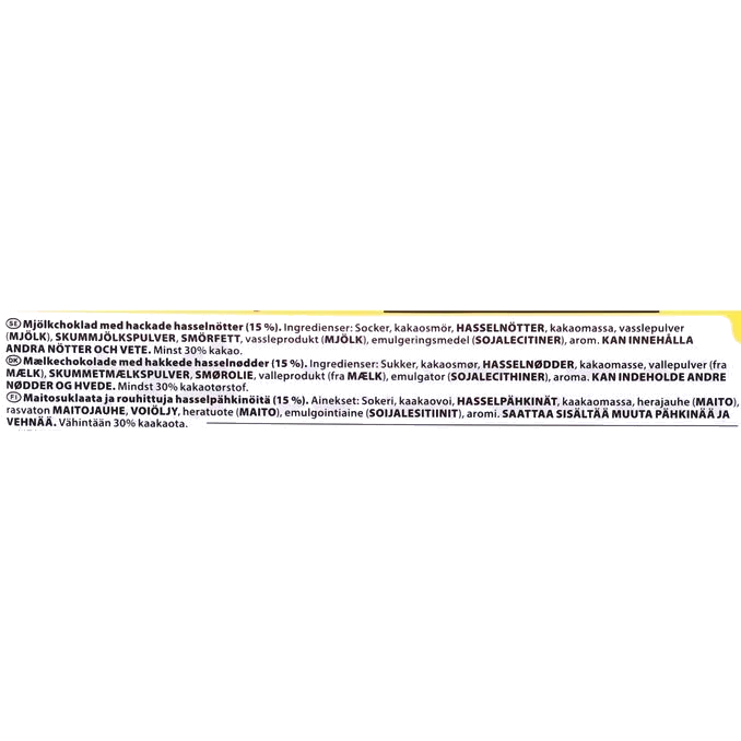 Mjölkchoklad Schweizernöt