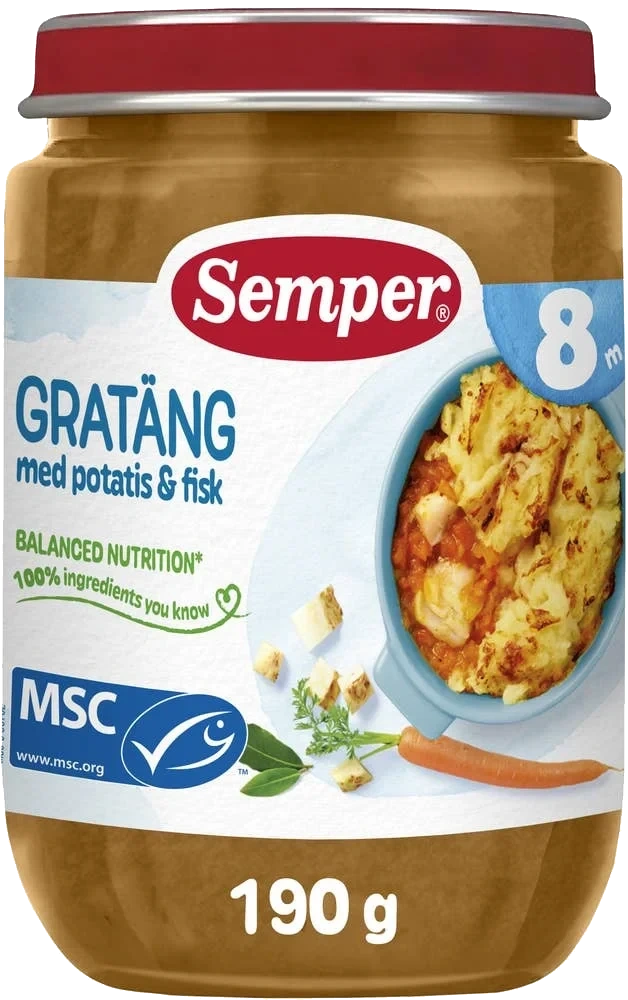 Gratäng med Potatis & Fisk MSC 8M