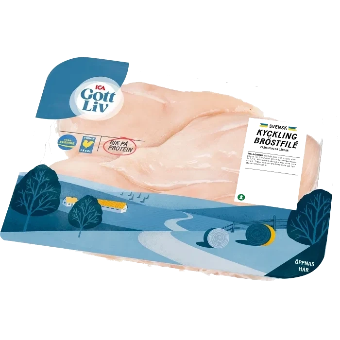 Kycklingbröstfilé Färsk 840g ICA Gott Liv