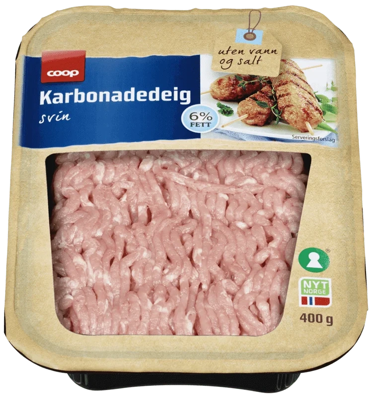 Coop Karbonadedeig av Svin 400g