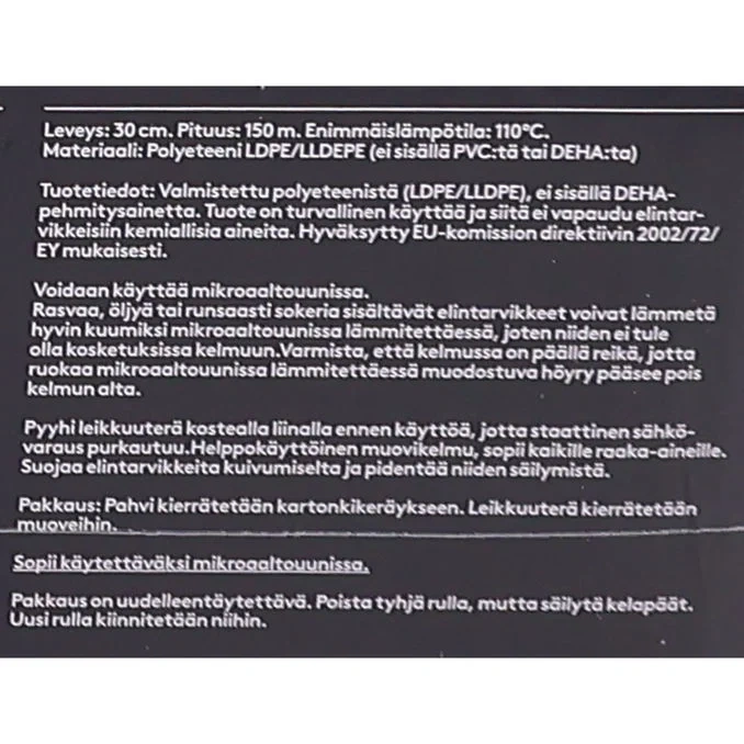 Plastfolie Skärklinga