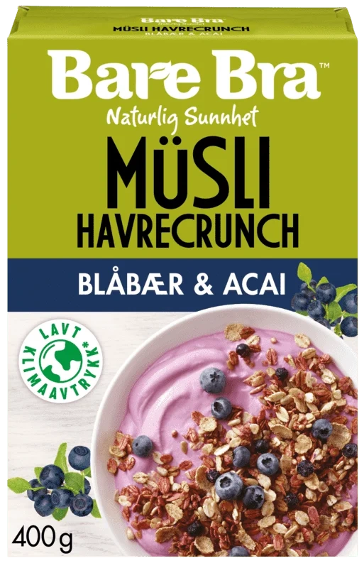 Bare Bra Blåbær & Acai 400g