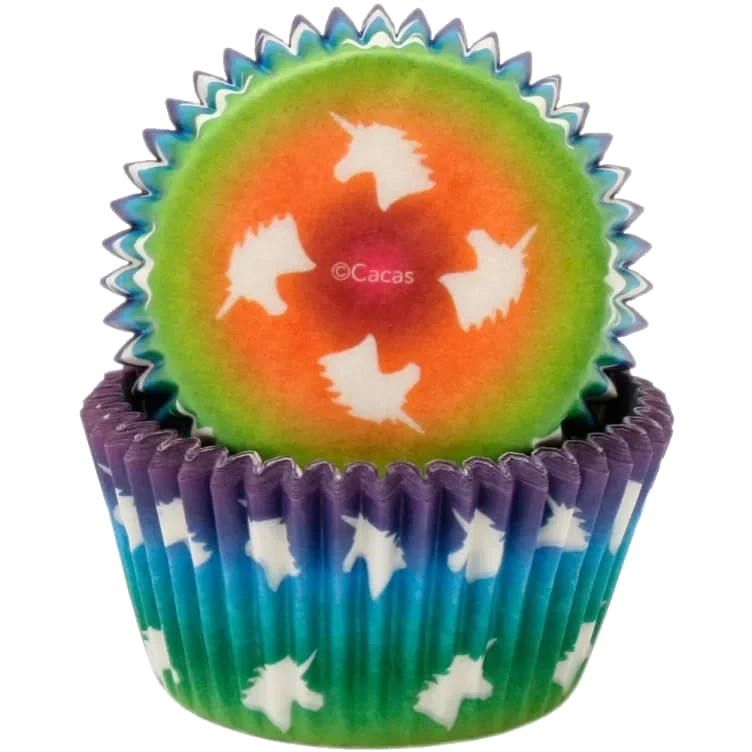 Muffinsform Enhjørning 50stk Cacas