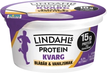 Lindahls Kvarg Vanilje & Blåbær 150 g