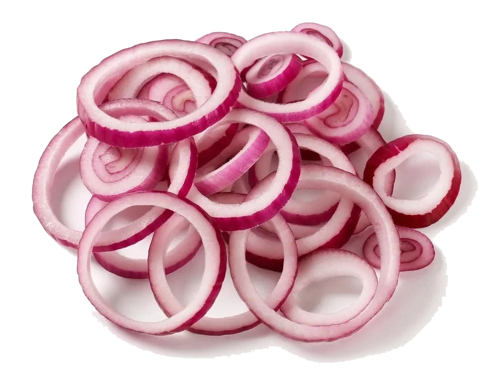 Rødløk Skivet