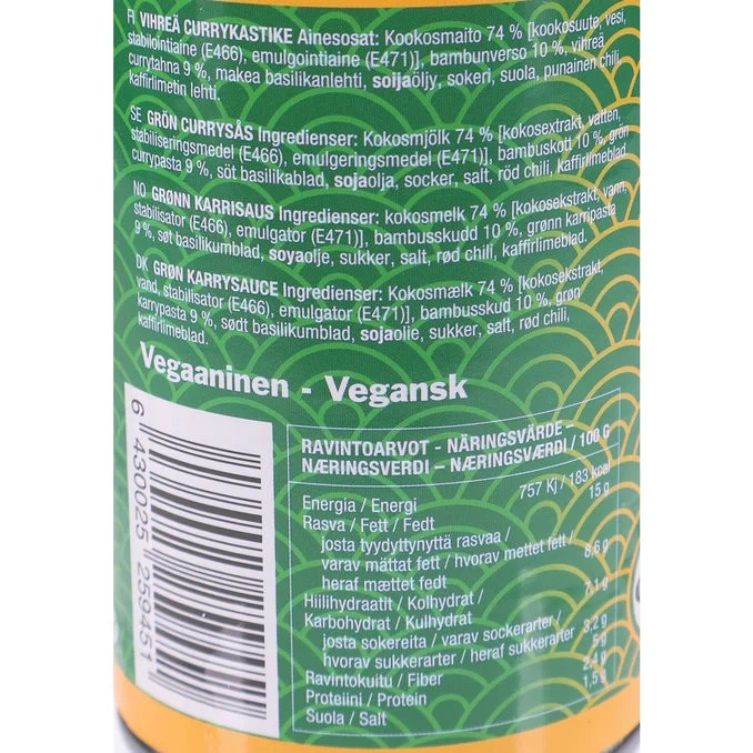 Grön Currysås