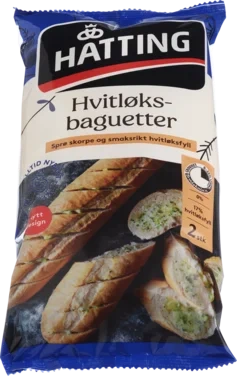 Hvitløksbaguetter 175gx2stk Hatting