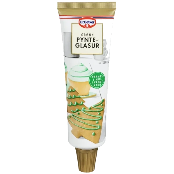 Pynteglasur Grønn 125g Tube Dr. Oetker