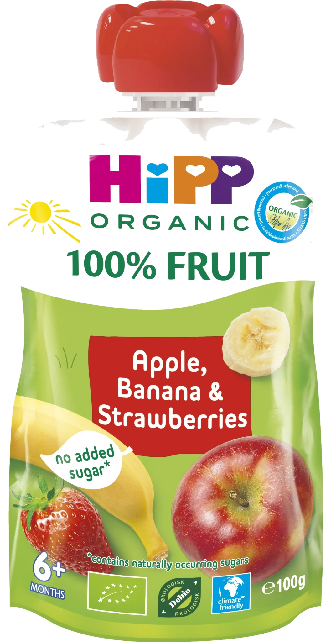 Hippis Eple/banan/jordbær