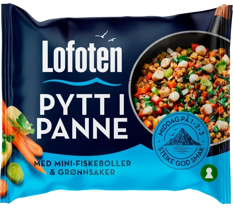 Pytt i Panne m/Fiskeboller 470g Lofoten