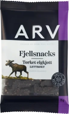 Fjellsnacks Tørket Elgkjøtt 25g Arv