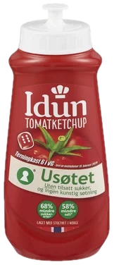 Tomatketchup Usøtet 510g Idun