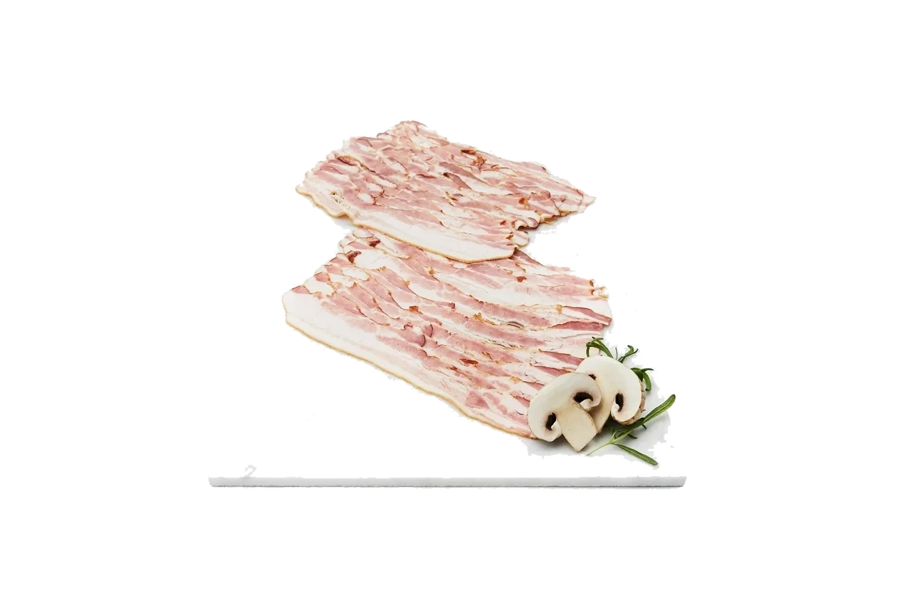 Bacon skivat rulle