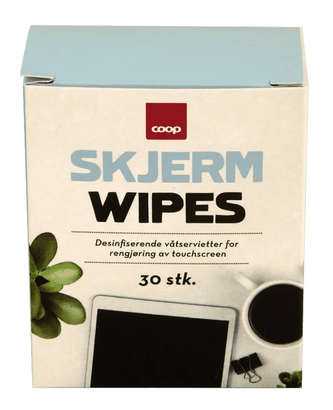 Coop Skjermwipes 30stk