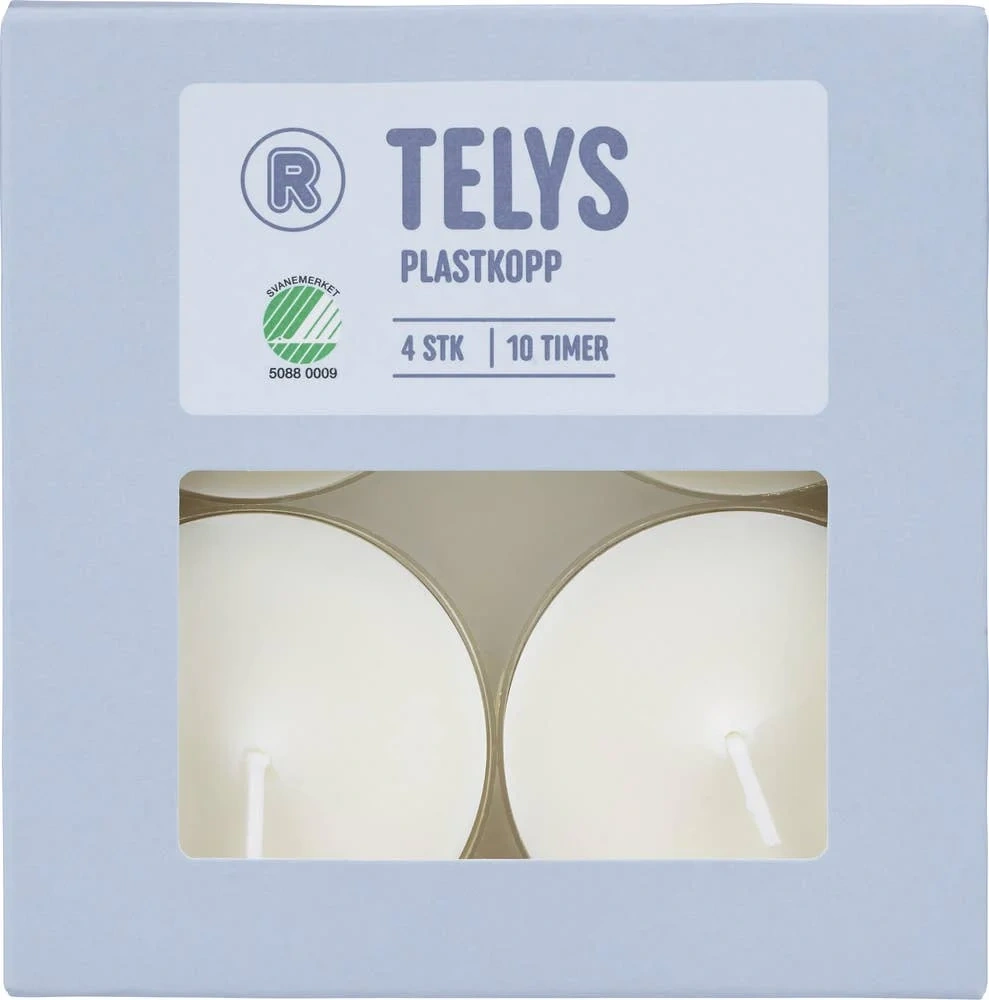 Maxi-telys i plastkopp