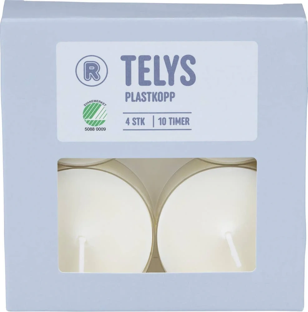 Maxi-telys i plastkopp