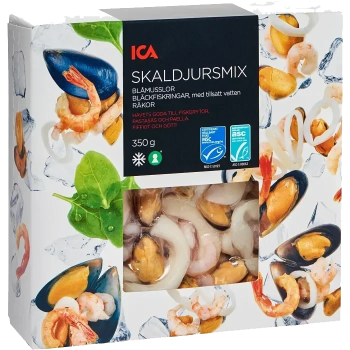 Skaldjursmix frysta 350g ICA
