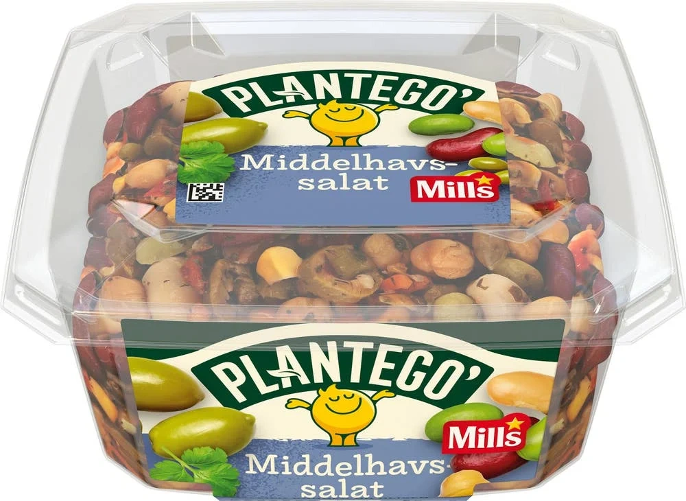 Middelhavs bønne- og olivensalat
