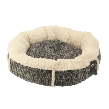 Seng Mysan Rund Grå/offwhite 75x75x15cm l