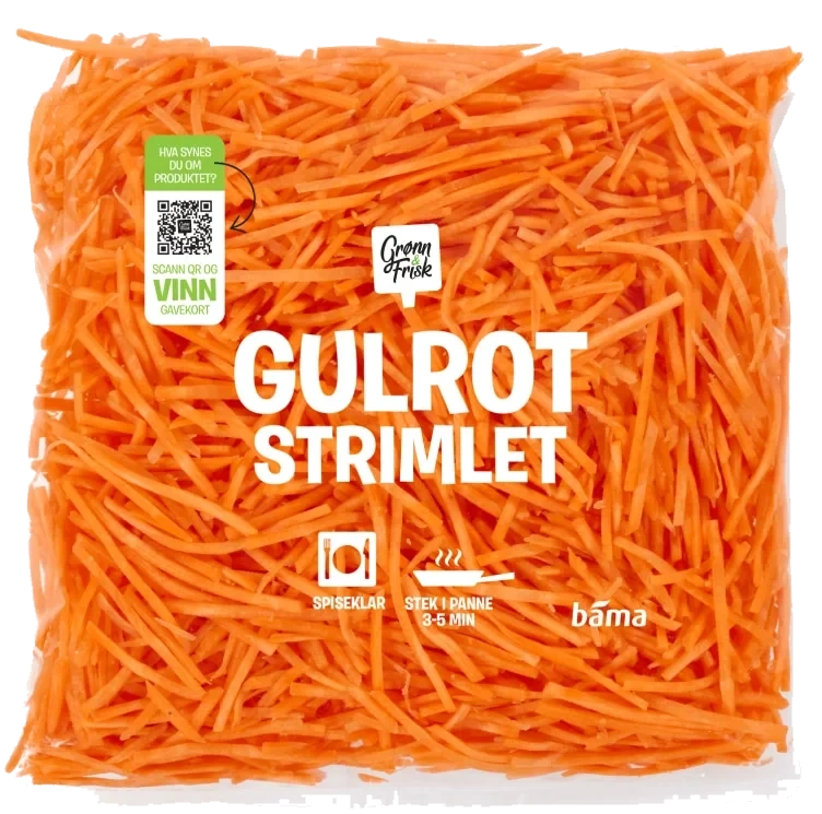 Gulrot Strimlet 300g