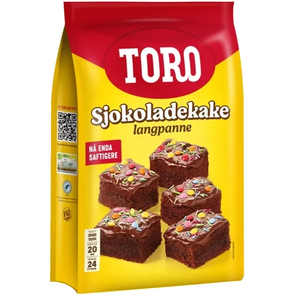 Sjokoladekake Langpanne 880g Toro