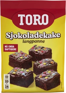 Sjokoladekake Langpanne 880g Toro