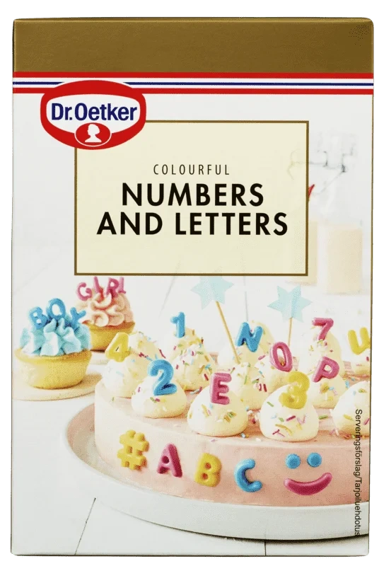 Dr. Oetker Colourful Numbers & Letters 48g