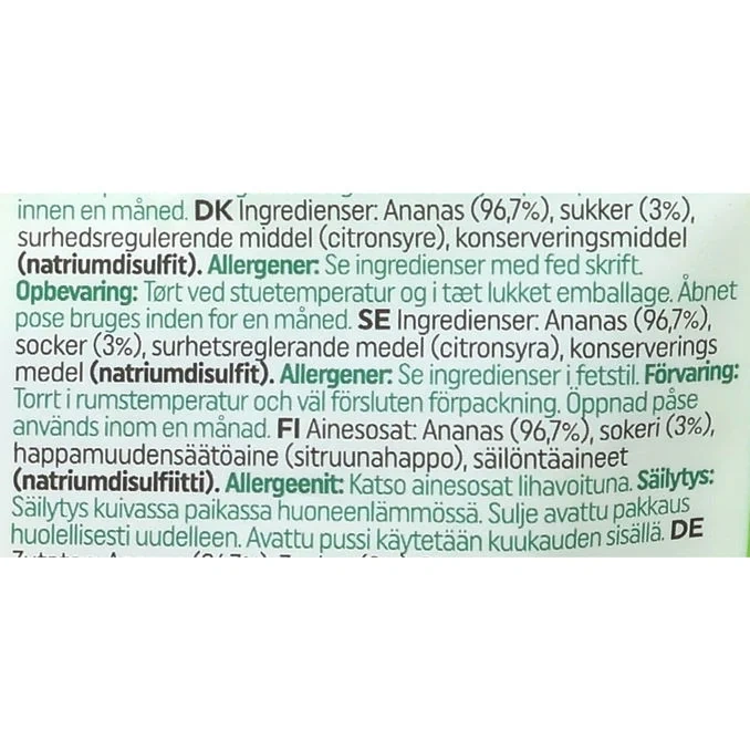 Soft & Chewy Torkad Ananas 18-pack