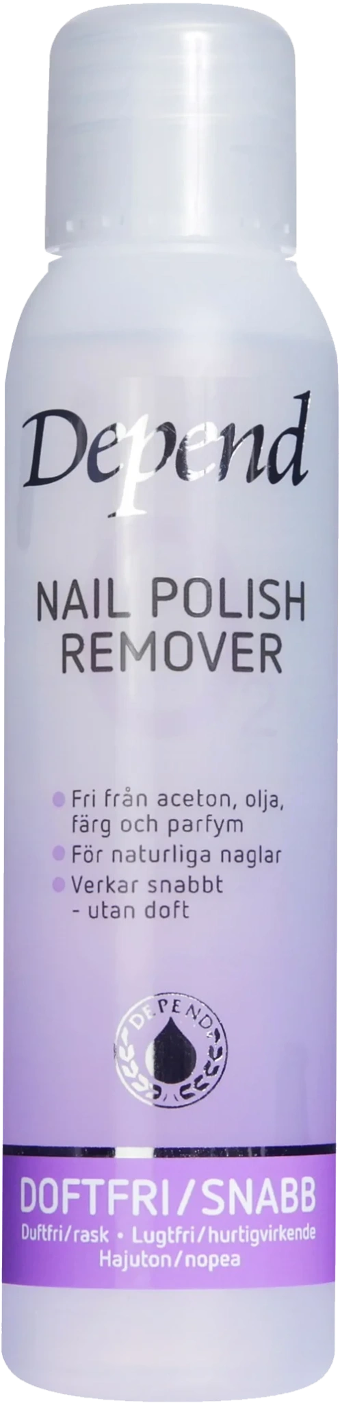 Depend O2 Doftfri Snabb Lila 100 ml