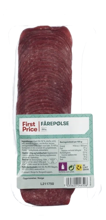 Fårepølse 250g First Price