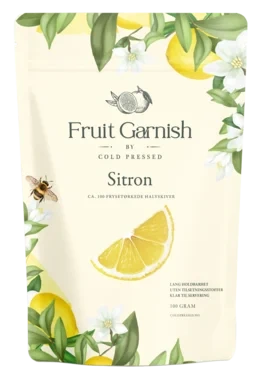 Sitron, Frysetørkede Halvskiver 100g - Fruit Garnish By Cold Pressed
