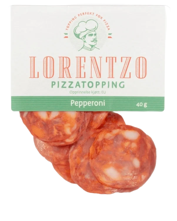 Pizzatopping Pepperoni 40g Lorentzo