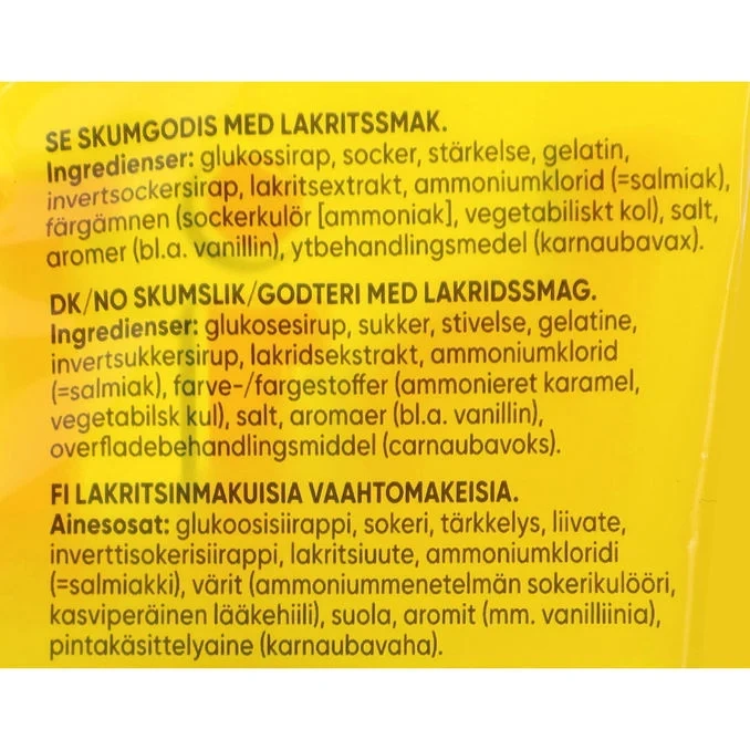 Bilar Lakritsdäck
