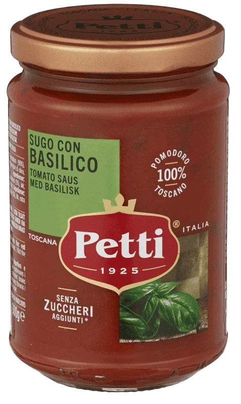 Petti Pastasaus med Basilikum 300g