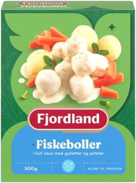 Fjordland Fiskeboller I Hvit Saus 500g