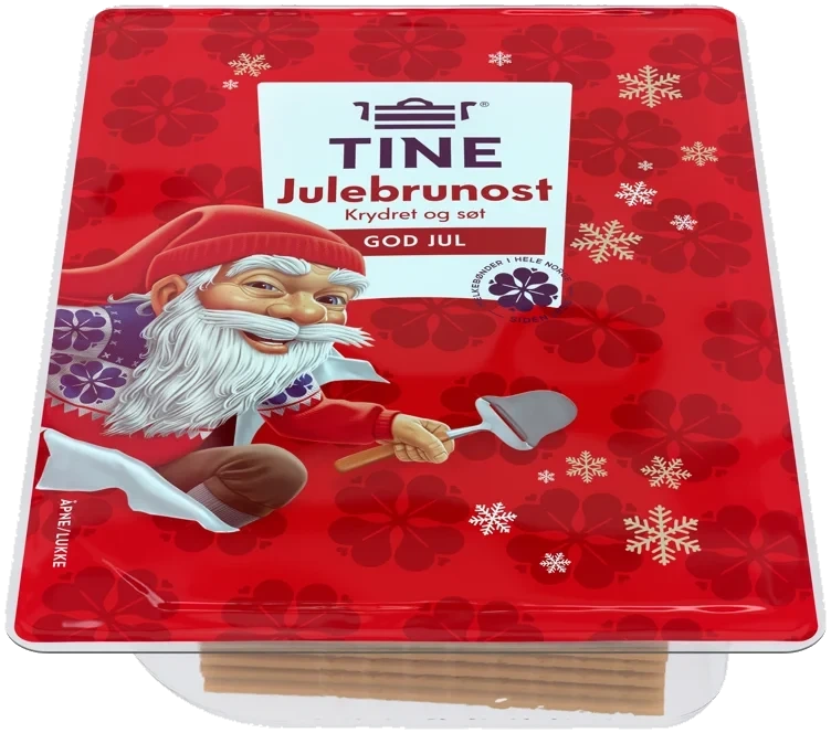 Julebrunost Skivet 130g Tine