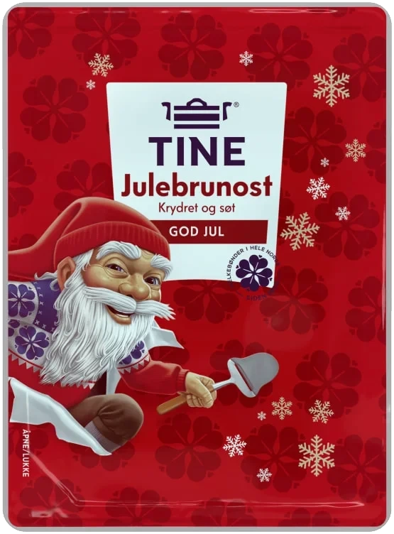 Julebrunost Skivet 130g Tine