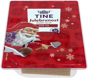 Julebrunost Skivet 130g Tine